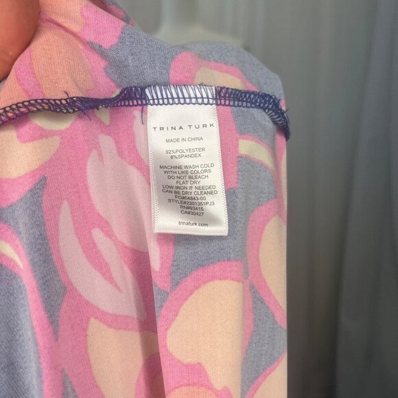 Trina Turk Juju Halter Sundress Bright Colors Ladies Size SMALL Colorful Summer - Picture 7 of 11